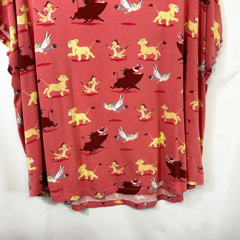 Nite Nite Disney Plus Size 1X Pajama Set Off to Sleep We Go Lion King 1783 - Picture 4 of 16